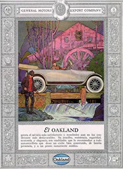 Nineteen Twenties Prints: Oakland 1920 1920s USA cc cars fishing