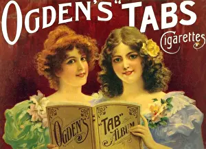 1900s Prints: Ogdens 1900s UK reading books Ogdens womens portraits
