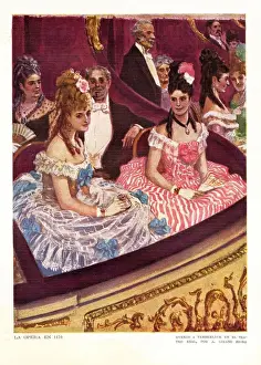 Family Prints: Opera Box 1920s spain cc opera boxes theatres womens ballgowns dresses audiences