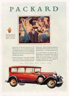 Advertising Prints: Packard 1928 1920s USA cc cars
