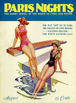Sports Collection: Paris Nights 1928 1920s USA swimwear swimming swimsuits pools diving boards glamour
