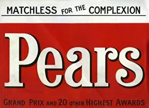 Images Dated 1st September 2008: Pears 1907 1900s UK cc logos