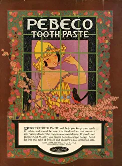 Pebeco 1920s USA CC toothpaste art deco