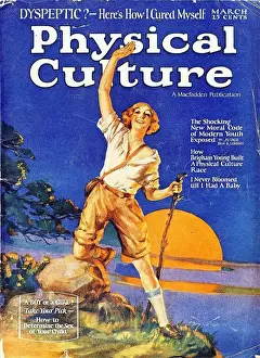 Physical Culture 1930s USA hiking hikers walking iws magazines