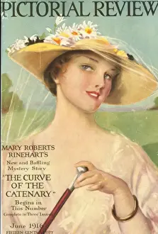 1910s Prints: Pictorial Review 1910s USA portraits hats magazines clothing clothes