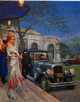 Womens Prints: Pierce Arrow 1920s USA CC cars womens
