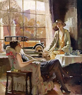 Pierce-Arrow 1920s USA CC drinking tea cars afternoon friends relaxing pierce arrow Pierce-Arrow 1920s USA CC drinking tea cars afternoon friends relaxing pierce arrow