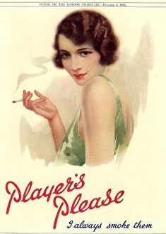 Nineteen Thirties Collection: Players Navy Cut 1930s UK cigarettes smoking