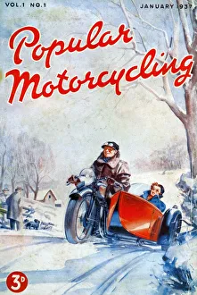 Popular Motorcycling 1937 1930s UK cars motorbikes motorcycles first issue magazines
