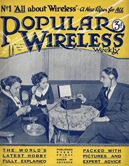 Popular Wireless 1922 1920s UK first issue radio magazines radios