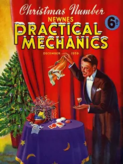 Practical Mechanics 1939 1930s UK magazines magician magic tricks trees