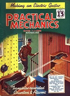 Images Dated 18th November 2003: Practical Mechanics 1950s UK burglar alarms magazines burglary