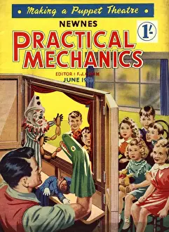 1950s Prints: Practical Mechanics 1950s UK puppets shows magazines