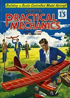 Images Dated 15th April 2008: Practical Mechanics 1956 1950s UK magazines models aeroplanes
