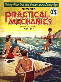 Images Dated 24th April 2004: Practical Mechanics 1957 1950s UK water skiing magazines
