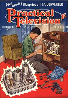 Practical Television 1950s UK televisions diy magazines do it yourself
