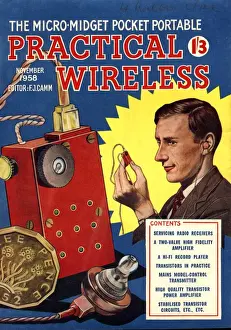 1950s Prints: Practical Wireless 1950s UK radios diy hi-fi magazines gadgets do it yourself