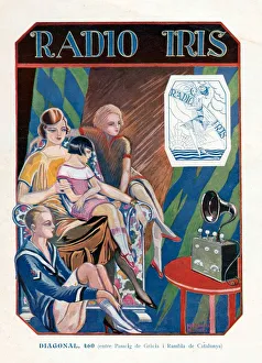 Radio Iris 1924 1920s France cc radios listening