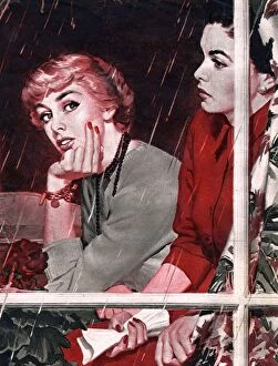 Womens Collection: Rainy Day, 1950s, UK