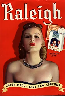 Raleigh 1930s USA glamour cigarettes smoking