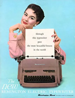 1950s Prints: Remington 1950s UK typewriters