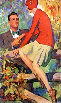 American Prints: Romance 1920s USA manners chivalry chivalrous