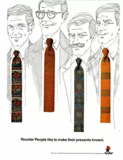 1960s Collection: Rooster Ties 1960s USA mens ties