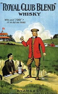 Royal Club Blend Whisky 1908 1900s UK whisky alcohol whiskey advert Scotch Scottish golf