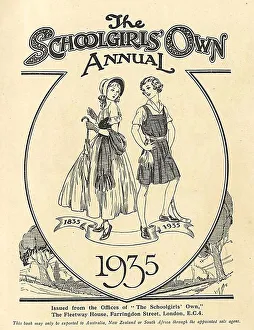 The Schoolgirls Own 1935 1930s UK mcitnt schools girl