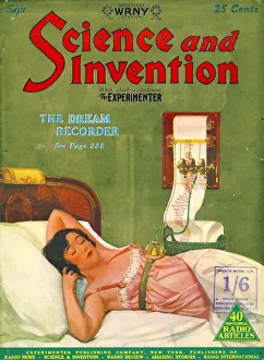 American Prints: Science & Inventions 1926 1920s USA visions of the future dreams dream recorders