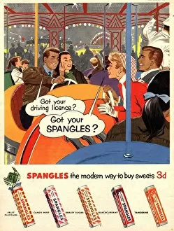 Advertise Collection: Spangles 1950s UK sweets