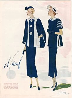Spanish Artwork Collection: Spanish Fashion 1936 1930s Spain cc pattern books womens suits patterns