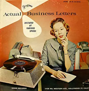 American Prints: Steno-Disc 1950s USA rklf albums records players dictation training practice secretaries