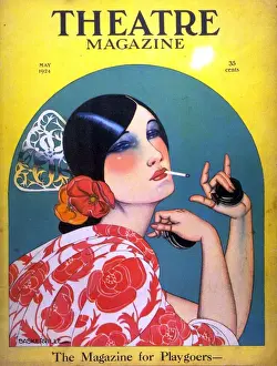 Nineteen Twenties Prints: Theatre 1920s USA spain spanish senorita instruments castanettes magazines art deco