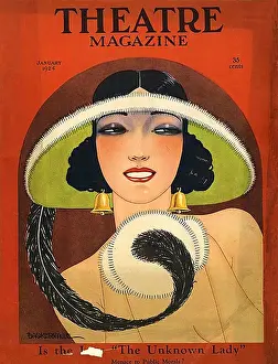 Theatre Magazine 1924 1920s USA magazines womens portraits hats Art Deco maws