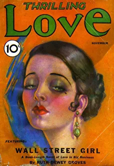 American Prints: Thrilling Love 1931 1930s USA pulp fiction magazines portraits