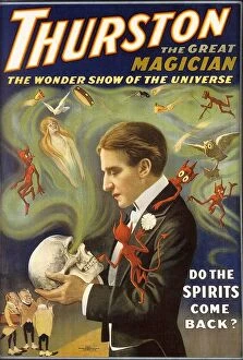 1920xd5 Collection: Thurston the Magician 1920s UK mcitnt magic magicians