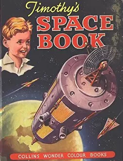 Nineteen Thirties Collection: Timothys Space Book 1930s UK mcitnt Timothys boys childrens Collins Wonder Colour