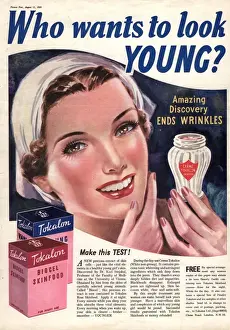 Tokalon 1939 1930s UK ageing wrinkles face skin care creams youth young who wants