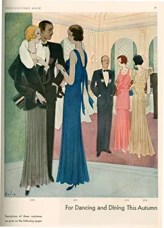 Vogue 1930 1930s UK cc pattern books womens patterns womens dresses evening-dress Vogue 1930 1930s UK cc pattern books womens patterns womens dresses evening-dress
