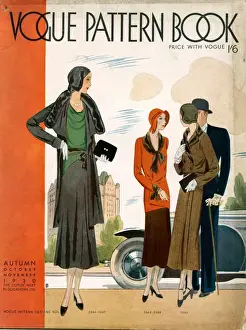 Books Prints: Vogue Pattern Book Cover 1930 1930s UK cc magazines books womens