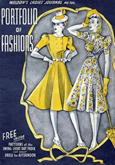 Weldons Ladies Journal 1940s UK magazines dresses womens