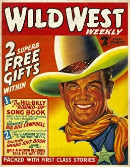 1930s Collection: Wild West 1938 1930s USA cowboys westerns pulp fiction first issue magazines