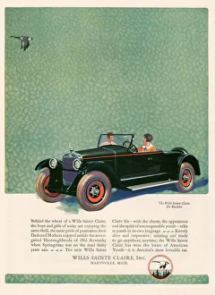 1920s Prints: Wills Sainte Claire 1925 1920s USA cc cars