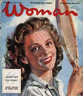 Sports Collection: Woman 1940s UK tennis magazines
