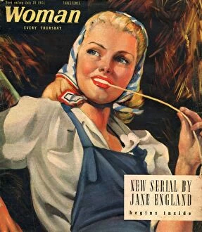 Nineteen Forties Collection: Woman 1944 1940s UK womens portraits women at war ww2 workers farms girls countryside