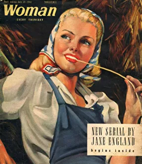 Woman 1944 1940s UK womens portraits women at war ww2 workers farms girls countryside