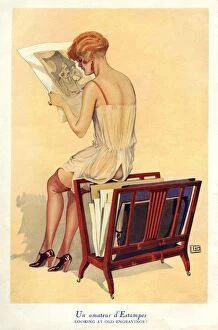 Images Dated 10th December 2008: Woman reading 1920s UK portraits reading glamour CC
