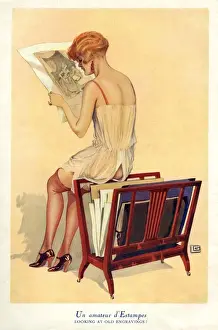 Woman reading 1920s UK portraits reading glamour CC