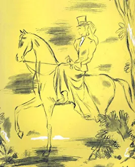 Woman Riding 1939 1930s UK riders horses women